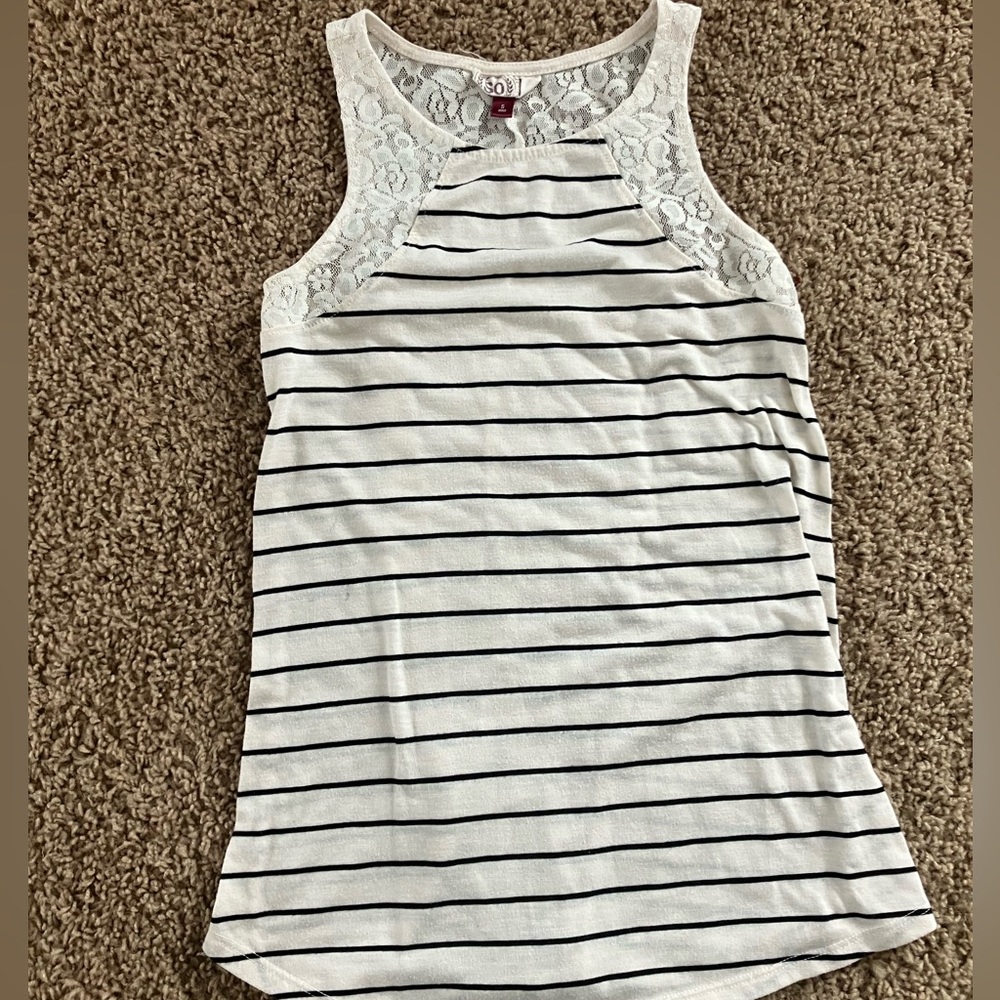 SO women’s small striped tank top.
